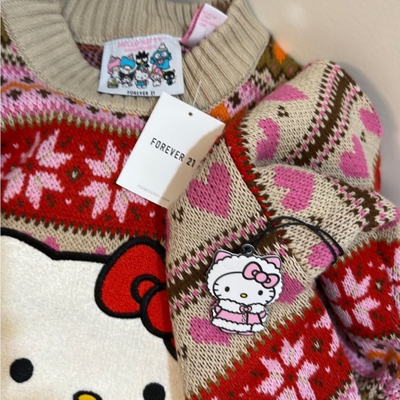 FOREVER 21 *NWT* Hello Kitty fair isle knit SET - Picture 13 of 13